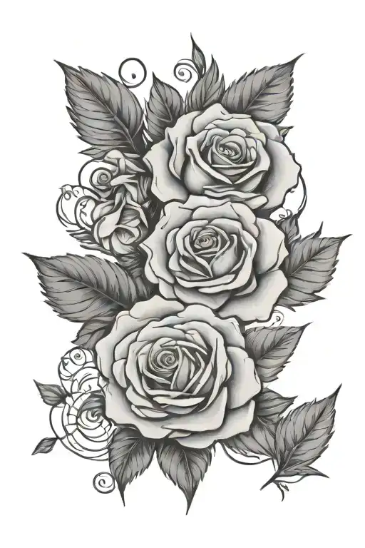 The Name Karlis With Roses Behind Them
