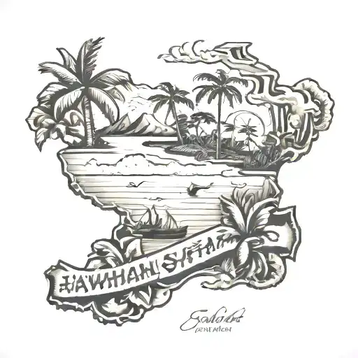 Hawaiian Islands With Names Written Sayjah Safari Journey