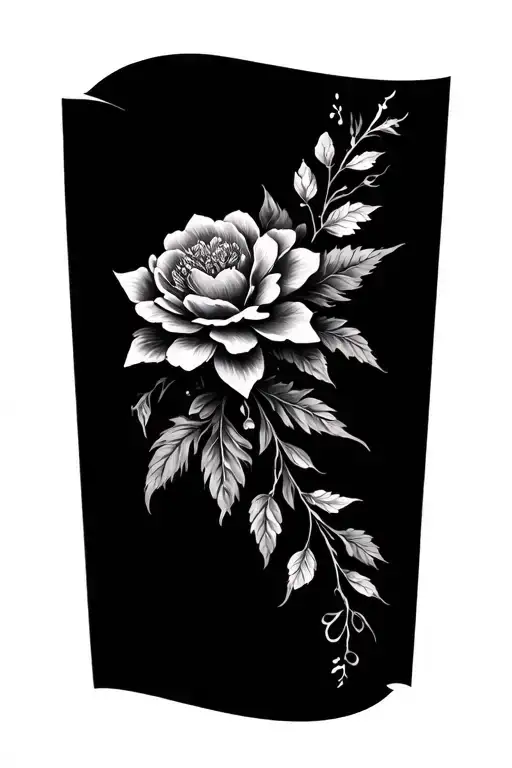Half Sleeve Floral Elegant