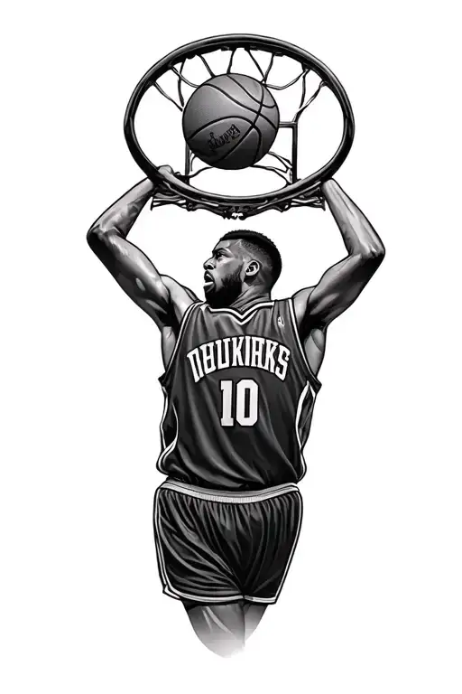 Basketball Hoop And Jersey