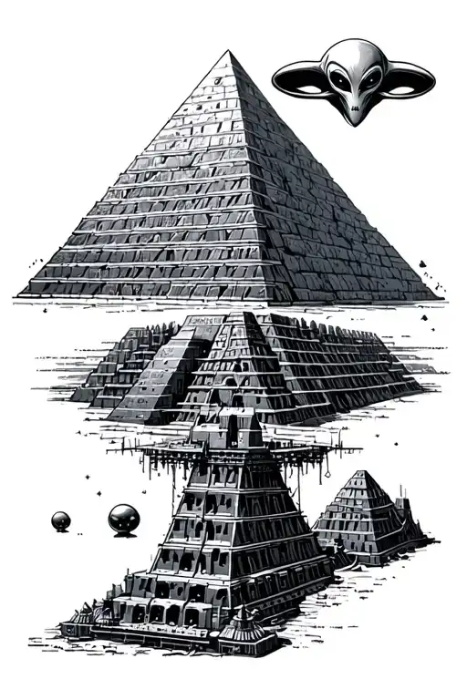 Pyramid Being Built By Aliens