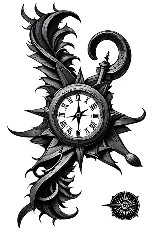 Compass Combined Clock Inside