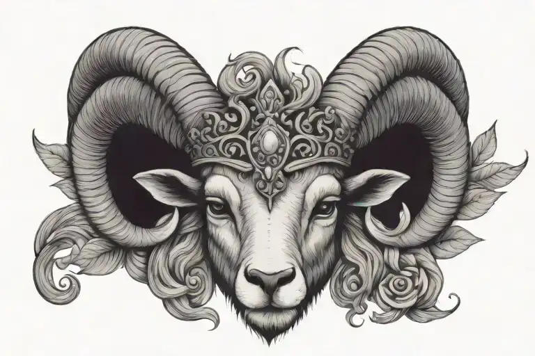 Aries With A Prince Crown