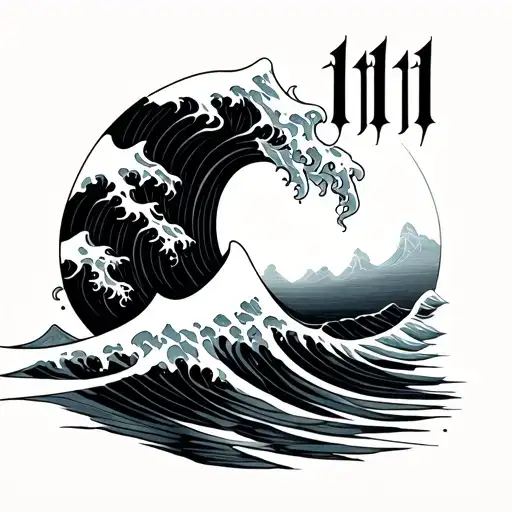 1111 With A Wave In Middle