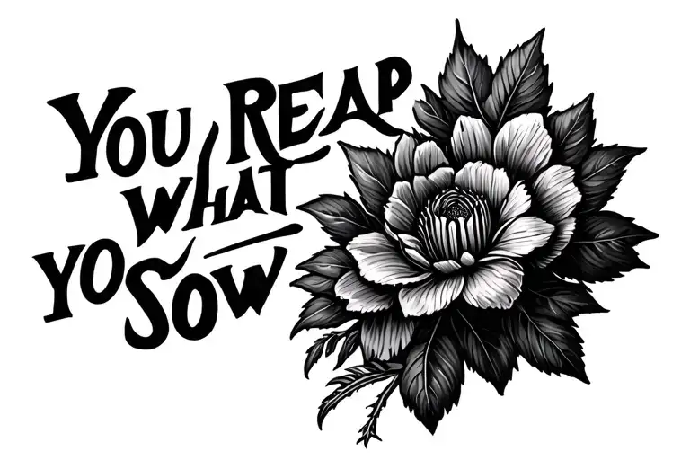 You Reap What You Sow