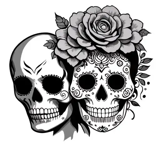Sugar Skull Couple
