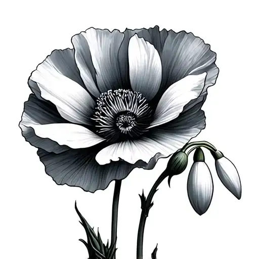 Poppy And Snowdrop