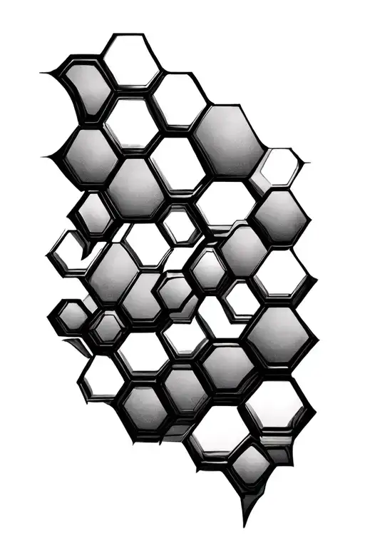 Hexagonal Cells Of Different Sizes