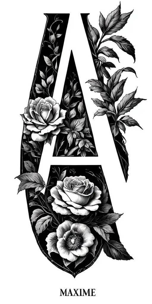 Write First Names Berengere Benedicte Jean-baptiste Maxime So As To Form The Letter A