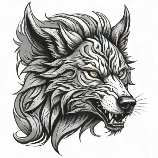 Fenrir Wolf Head