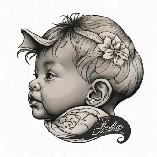 Side Profile Baby Boy And Name