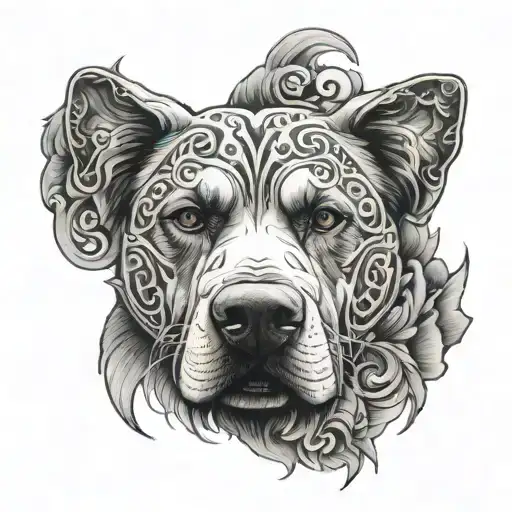 Sin Of Wrath With Labrador Mixed With Chow Chow In Middle