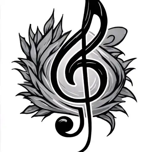 Music Note With Hanson Symbol
