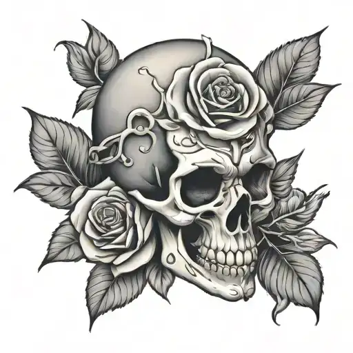 Skull And Roses