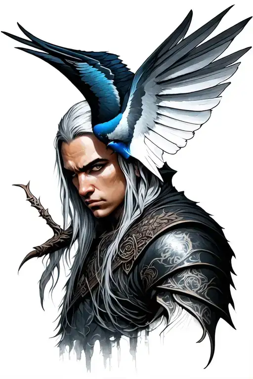 Witcher With Swallow