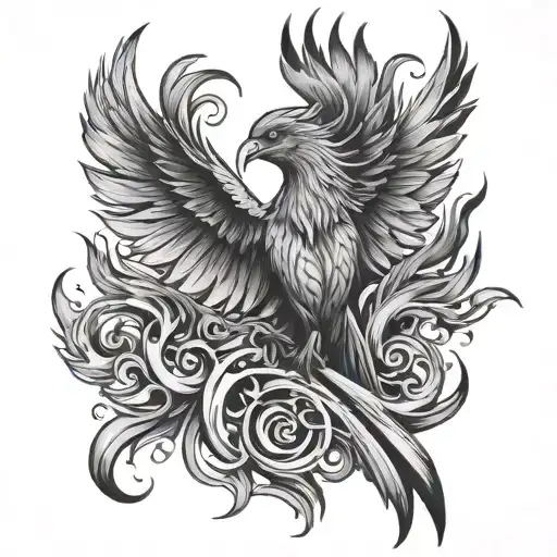 Pheonix Rising Phoenix From Fire