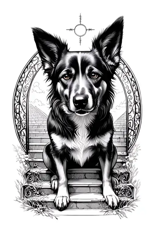 Stairs And Heaven Gates Dog Sitting