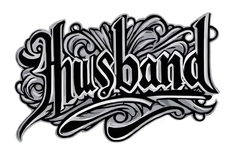 Husband Name Written