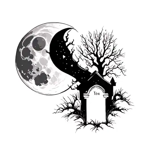 Moon Over Graveyard