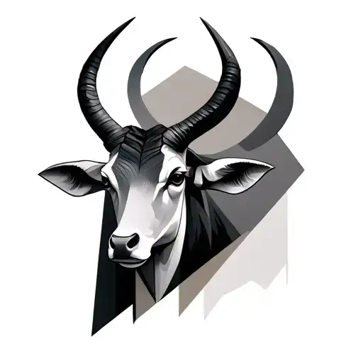 Taurus Zodiac Sign Geometric