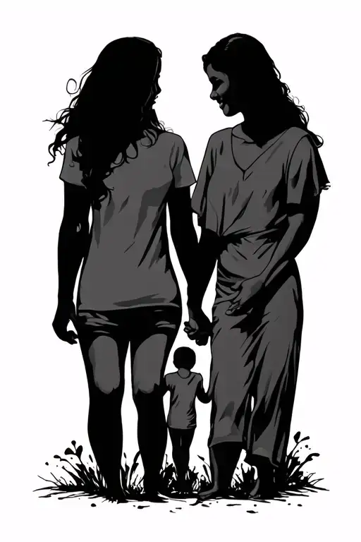 Family Holding Hands