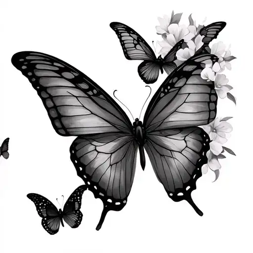 Butterflys Flying