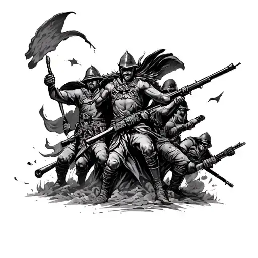 War Battle With Victory At The End