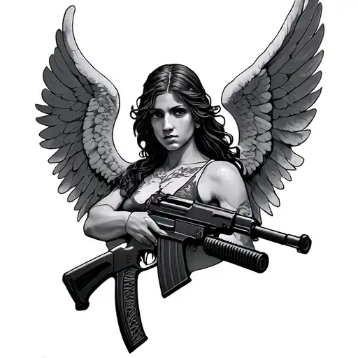 Angel With Ak 47