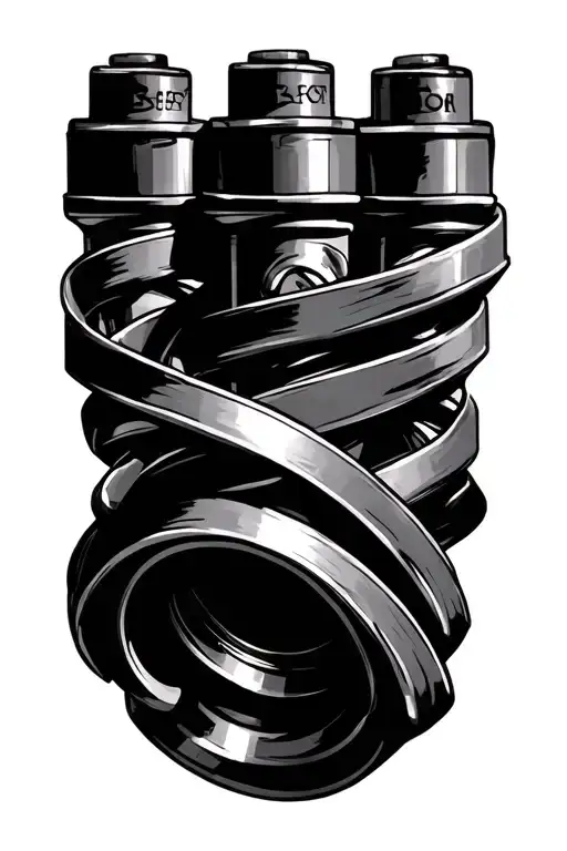 Pistons Intertwined Within