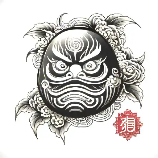 Daruma Doll Oriental Inspired Design