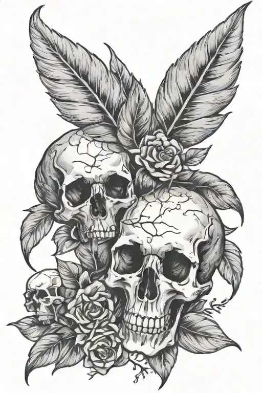 Laurel Bush With The Scull