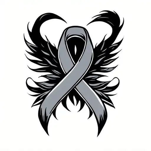 Chinois Cancer Awareness Ribbon