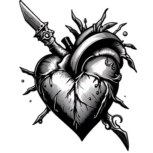 Blade Piercing A Heart