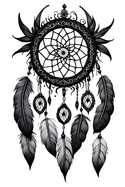 Whimsical Gothic Dream Catcher