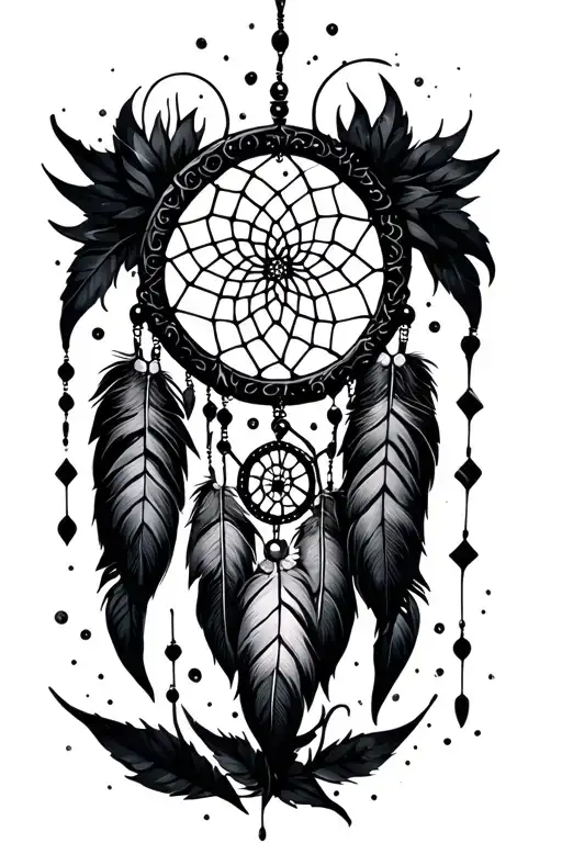 Whimsical Girly Gothic Dream Catcher
