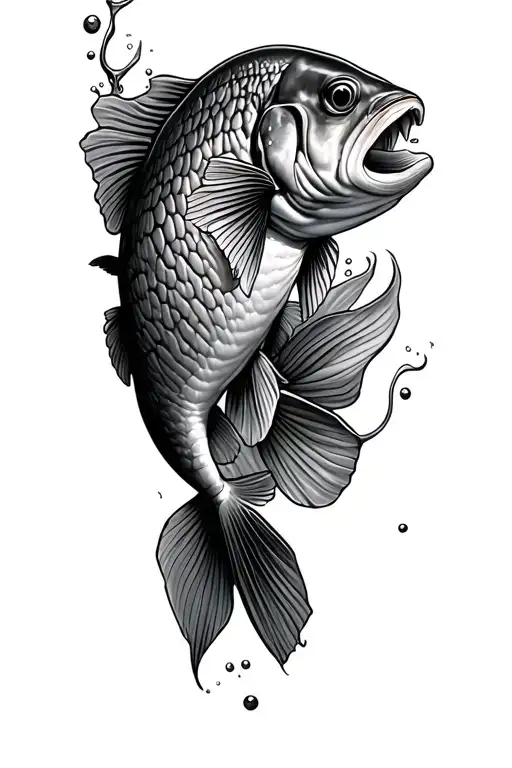 Tench Underwater Scene