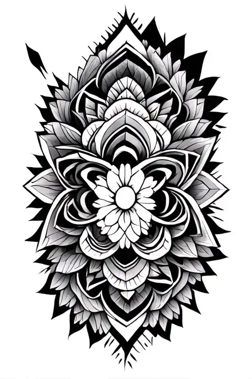 Geometric Mandela Style