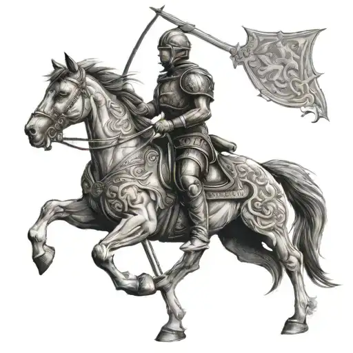 Warrior On A Horse