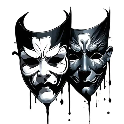 Drama Masks Mixed