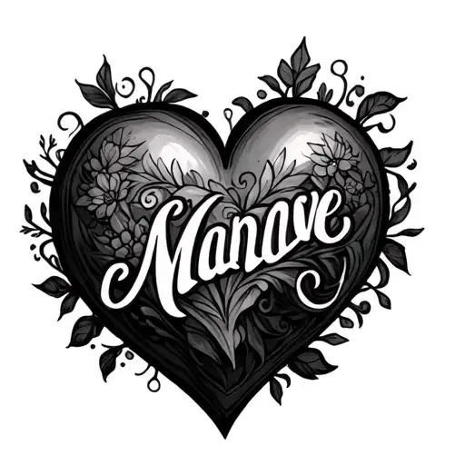 Name Inside A Heart