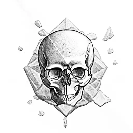 Skull Sand In Hourglass