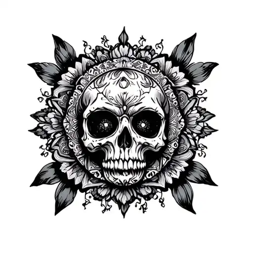 Heavy Metal And Mandala Design Incorporating