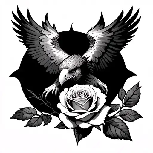Eagle And Rose