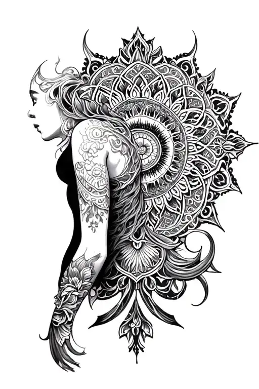 Gothic Mandala Full Back