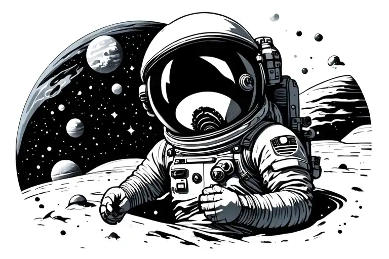 Sad Astronaut Lost In Space