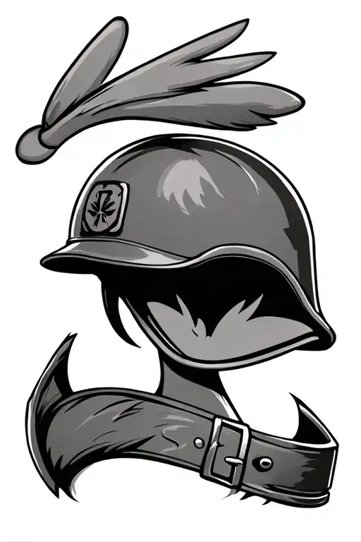 Daffy Duck Military Helmet