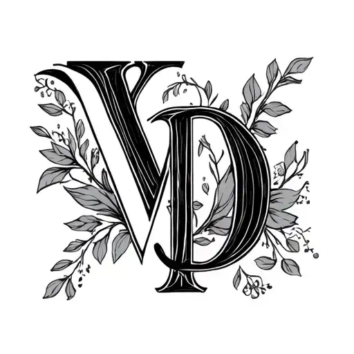 Initial Letters V And D