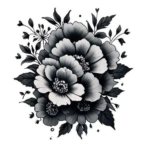 The Word Solid With Flowers