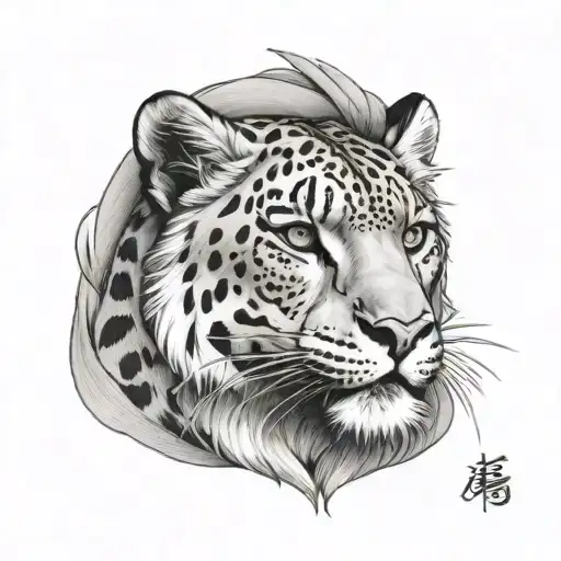 Snow Leopard And Genghis Khan