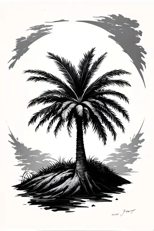 Palm Tree Growing